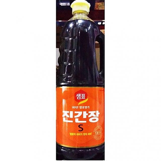 디자인그룹 티에스 샘표 업소용 식자재 진 간장S 1.8L 6EA 진간장, 1