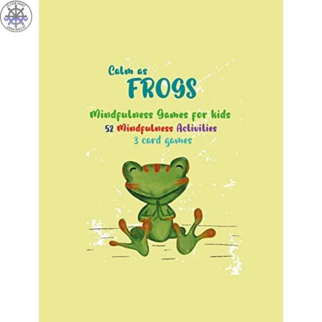 [ Calm as frogs ] 고요한 개구리 : 3 명의 고전적인 카드 게임 아이들을위한 52 개의 Mindfulness 게임 - 진정한 마음과 몸 다른 사람들과 연결하고 행복하고 자신감이 가득한 것을 느끼며 물론 재미있게 지내십시오., One Color_One Size