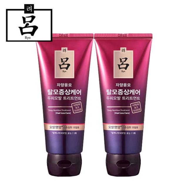 (주)아모레퍼시픽 [무료배송]려 자양윤모 모발영양 트리트먼트200ml 트리트먼트, 2개