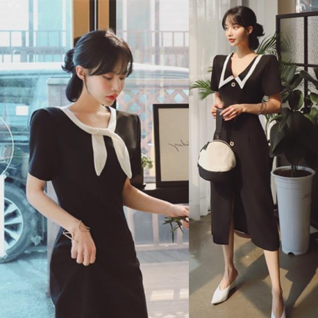 떳다그녀 렐리아 리본단추 원피스