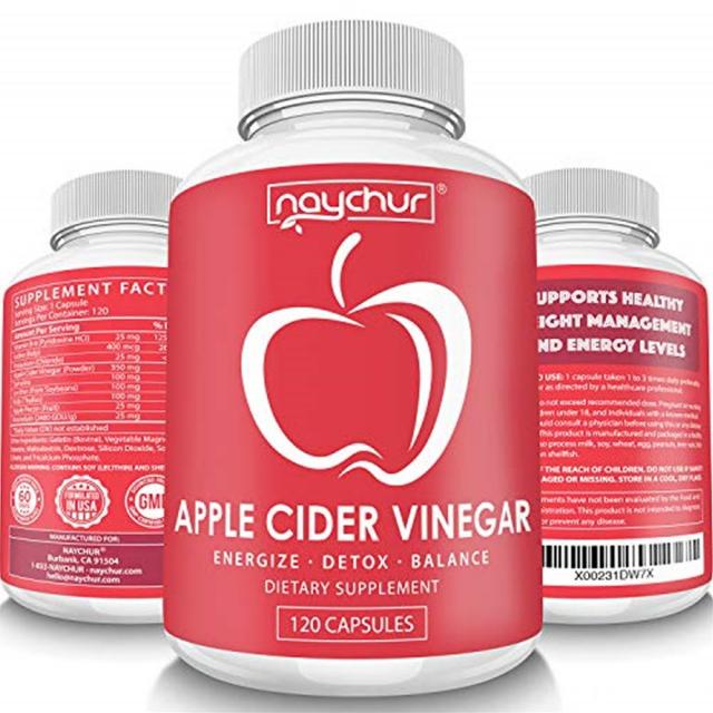 나우처 NAYCHUR Apple Cider Vinegar 애플 사이다 비니거 120캡슐, 1개