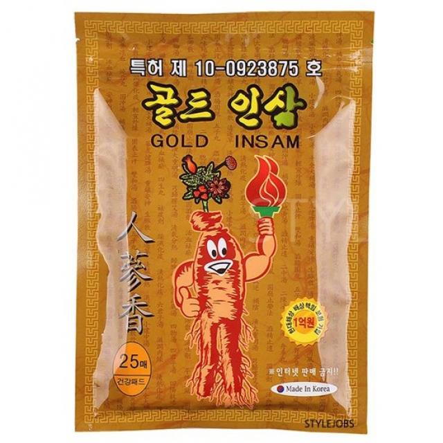 특허품 골드인삼건강패드, 2팩, 25개입