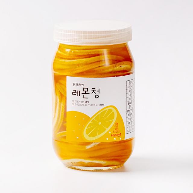 허밍테이블 레몬청 (유기농원당 수제청), 500g, 1개