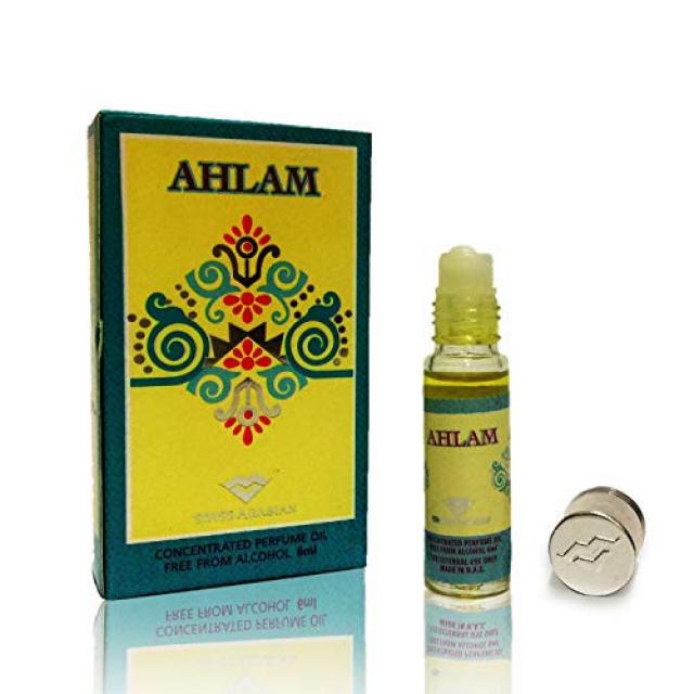 NADA Roll On Perfume Oil 6 mL .2 oz | Oriental Fragrance for Men and Women | Musk Floral Fruity and Citrus Notes | Alcohol Free Attar Vegan Parfu, Scent Name = AHLAM, 본문참고, 본문참고