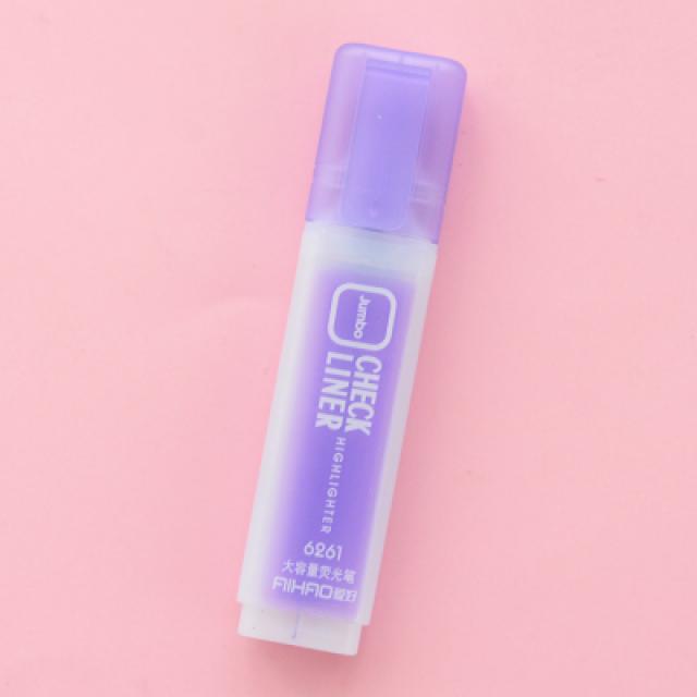 형광펜 사랑 양학생 비스듬함 헤드 표기 6색 팬시 컬러 중점 선을 긋다 기호펜 6261 4727660851, 보라색