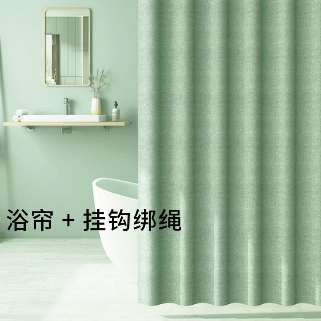 샤워커튼 세트남성 펀칭불필요 방수 곰팡이방지 거는커튼 격리된 화장실 욕실 두꺼운 일본, T02-사용 0.8-0.95미터 벽 너비(샤워커튼 넓은, C13-단욕 커튼+고리구멍 결박