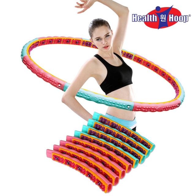 평화 뱃살 다이어트 지압 헬스 원 마그네틱 훌라 후프 우프 2.1 kg 중상급자용