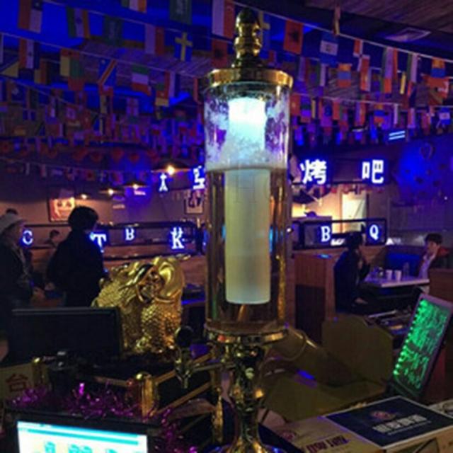 kirahosi 소맥타워 맥주피쳐 맥주타워 폭탄주 쏘맥타워 발광 8호+ 덧신 증정 DAr79gnc, 은색, 1.5L 컬러 조명