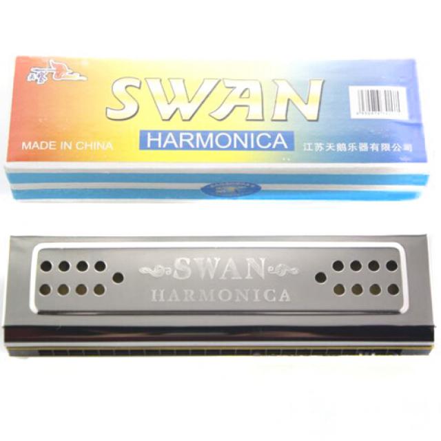기보는 백조 스윈 하모니카 24 공복음 쌍면 하모니카 [일면 C 조] 은색 외조 C 조.(8504), 단일상품