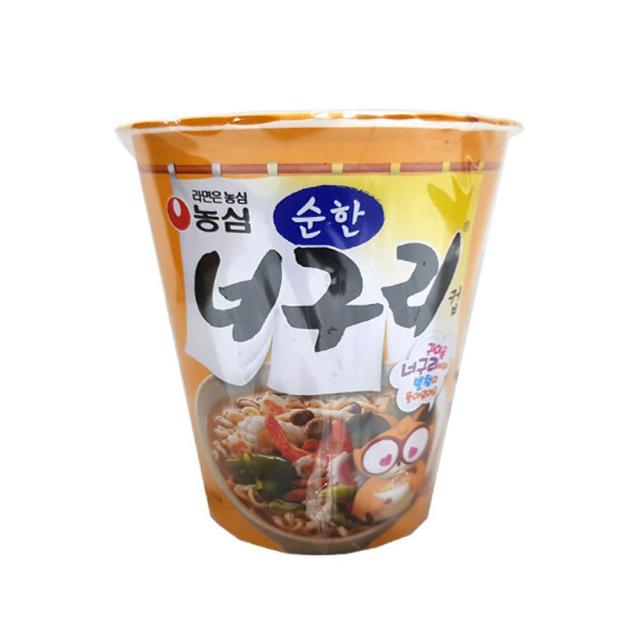 [AEL_8254306] 농심 순한너구리컵63gX15개입 사발면 맛있는라면 작은컵라면 여행용라면 순한맛라면