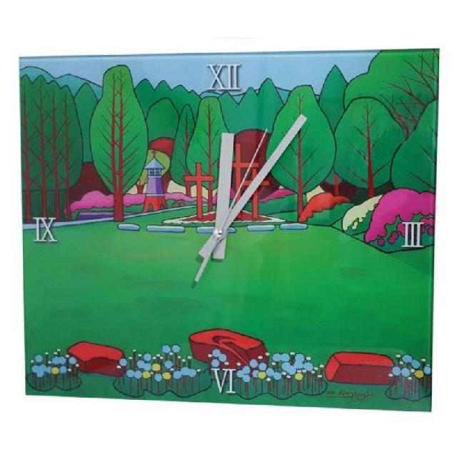 [AHB_4592852] 김동숙 화가 작품 벽시계 민들레씨앗이되어- 벽시계 업소용시계 가정용벽시계 인테리어소품 시계, 단일상품, 단일상품