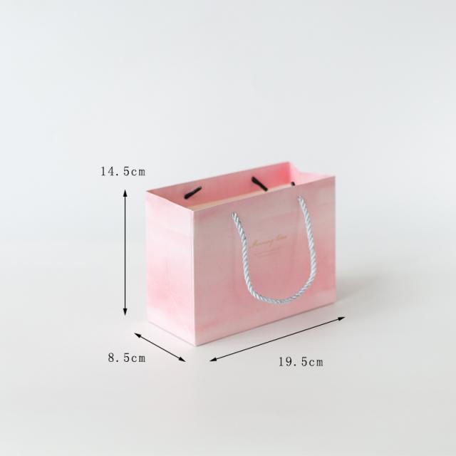 스마트데이터샵 이민유학용 갑 스타일리시 그라데이션 내막 독창적 스승의날 선물파우치 비지니스 주머니 포장가방 토트 종이봉투, 레접시 명 시간 수채꽃 선물파우치 -, 5개