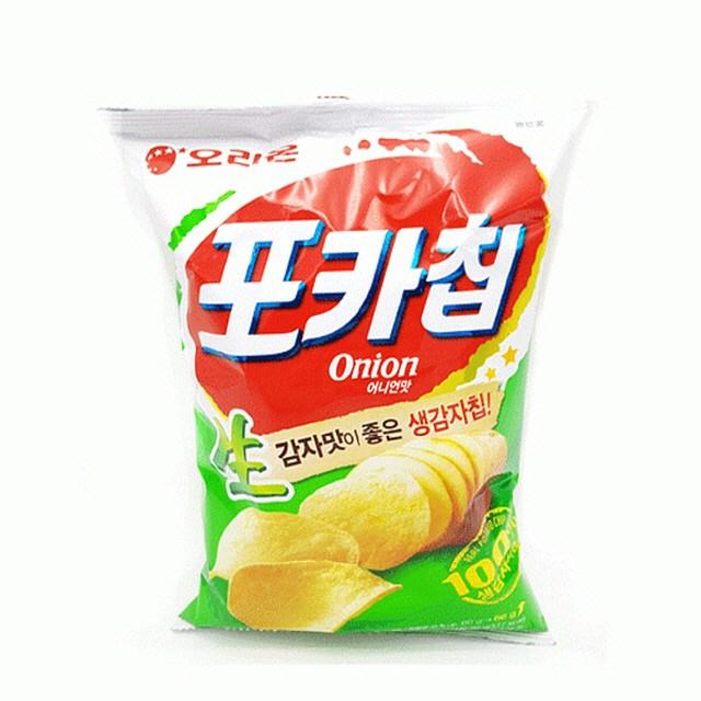 오리온 포카칩 어니언 20개 수입과자/대용량과자/간식/인간사료/봉지과자/과자세트/초코과자/쌀과자/사무실간식/새우깡 단일 수량 단일 구성품