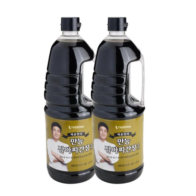 만능 장아찌 간장소스 1.8L 2통 백종원레시피 골목식당 대용량간장, 두통