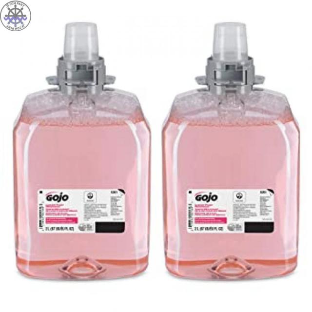 [ Gojo ] Gojo 럭셔리 폼 Handwash Cranberry Fragrance Ecologo 인증 2000 ml 핸드 비누 리필 Gojo FMX-20 푸시 스타일 비누 디스펜서 (팩 2) - 5261-02, One Color_One Size