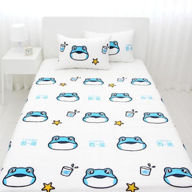 나라홈데코 진로 두꺼비 뱀부리플홑이불, 혼합색상