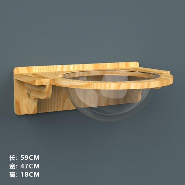 DIY 원목 벽걸이 벽 캣타워 고양이 구름다리 선반 캣워커, 떠 다니는 공간 둥지개