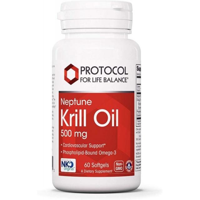 수명 균형을위한 프로토콜-Neptune Krill Oil 500 mg-심혈 관계 면역 및 관절 지원에 높은 EPA DHA 오, 1