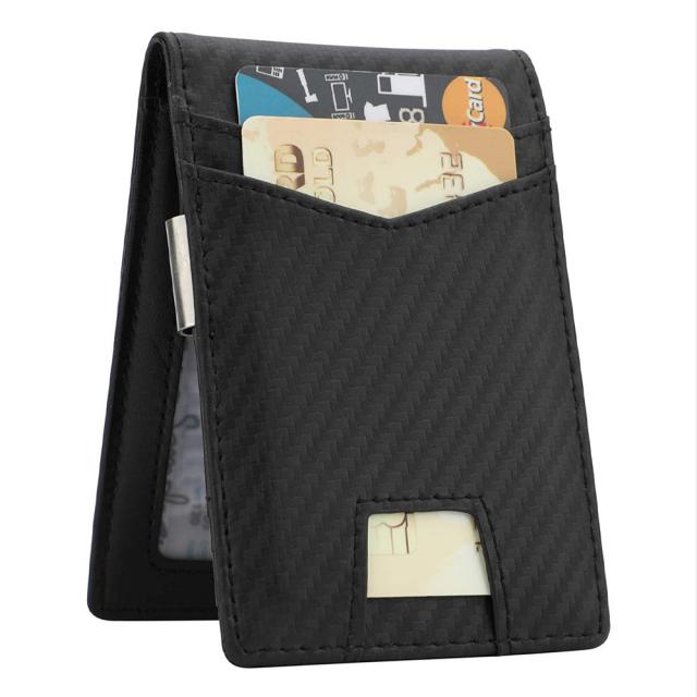 바른길상점 남자카드지갑 리얼가죽 RFID 도난방지 솔질함 미화 겹 소품 케이스 x3개