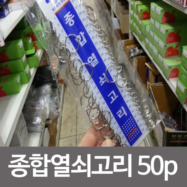 190GOMALL_AAU_6858269 종합열쇠고리-50p 열쇠고리 자물쇠고리 키고리 자물쇠 키홀더 여유분열쇠고리 열쇠고리 키링 종합열쇠고리, 단일상품