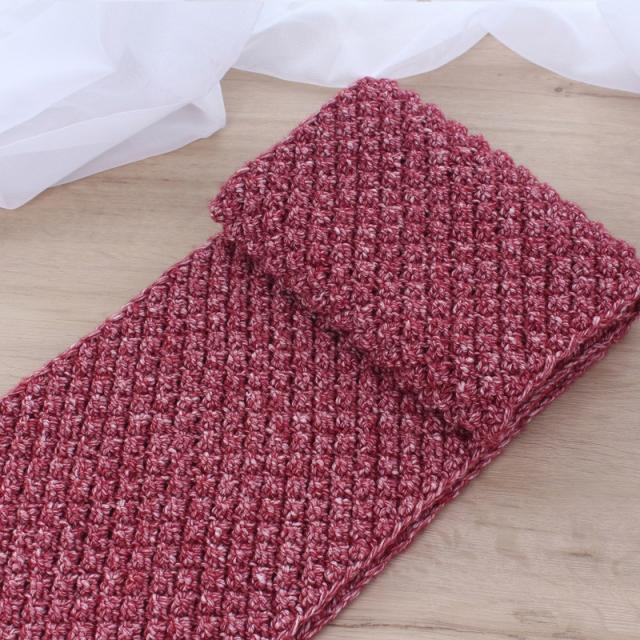 겨울 털실 손 뜨개실 다이청 털실 짜기 머플러 핸드메이드 털실 Diy 소재 가방 굵은 격정적인 레드 스카프 소재 가방 하나