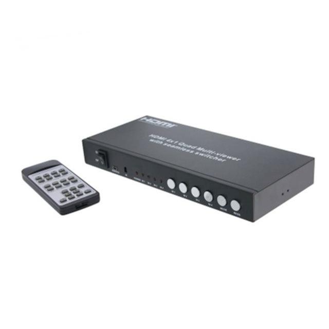 영상장비 HDMI 4x1 화면 분활기 리모콘포함 선택기 모니터 TV 영상 wxpw, 1개, 상세페이지참조()