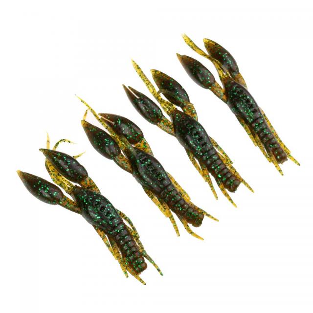 ZLD 4 개 부드러운 낚시 미끼 웜 망치 게 새우 미끼 미끼 Swimbait 80 미리 메터, 0ml