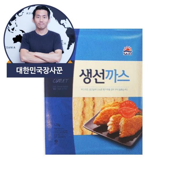 대한민국장사꾼 사조오양 생선까스 1.2kg, 1.2kg, 5개