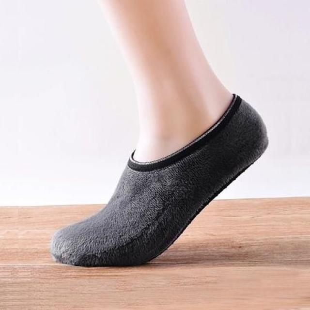 (털덧신 겨울덧신 덧신양말 기모덧신 실내덧신 겨울양말 방한덧신 겨울용폼) 240-270mm 보온덧신 그레이 기모덧신 �