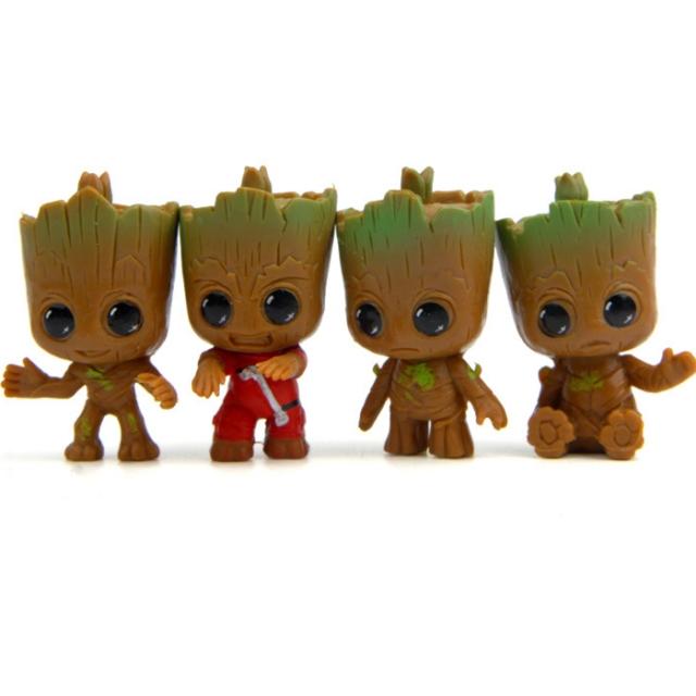 가오갤 그루트 4종세트 피규어 굿즈 전시 소품, 단일상품