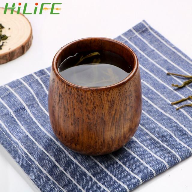 HILIFE 물 커피 컵 차 컵 자연 대추 나무 컵 나무 Teaware 원시적 인 수제 마시는 컵 Drinkware, 단일상품