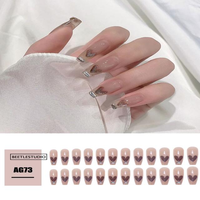 젤네일도구 더러워지다 암흑색 줄기 마른장미 화이트 나비 롱 사다리꼴 샌딩 리필팁 인싸템 같은스타일 흑백 2457898082, AG73