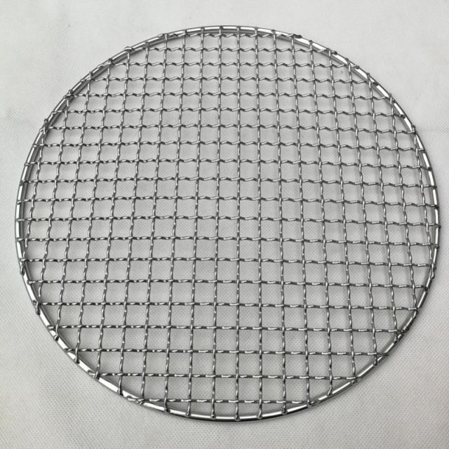 바베큐그릴망 원형바베큐그릴대형 스테인리스 스틸 직화 구이그물 굽다 생선과고기 참빗살나무 여과함 기름망 소쿠리 그물을 말리다, R78 -직경 26.5 센치 그물 굵
