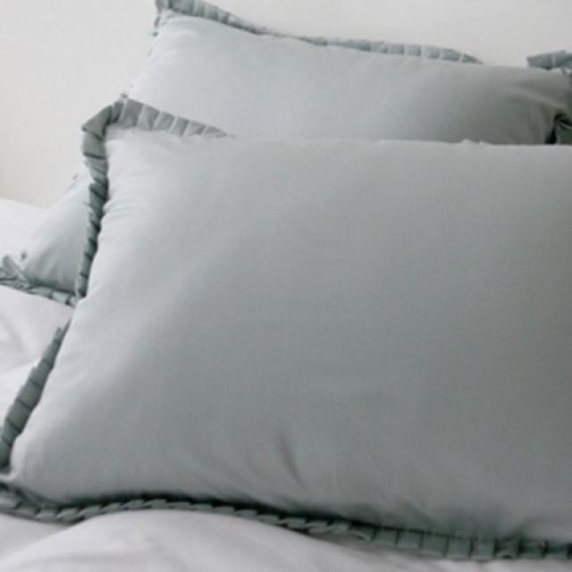 [텐바이텐] Modern ruffle pillowcase mint, 40*60