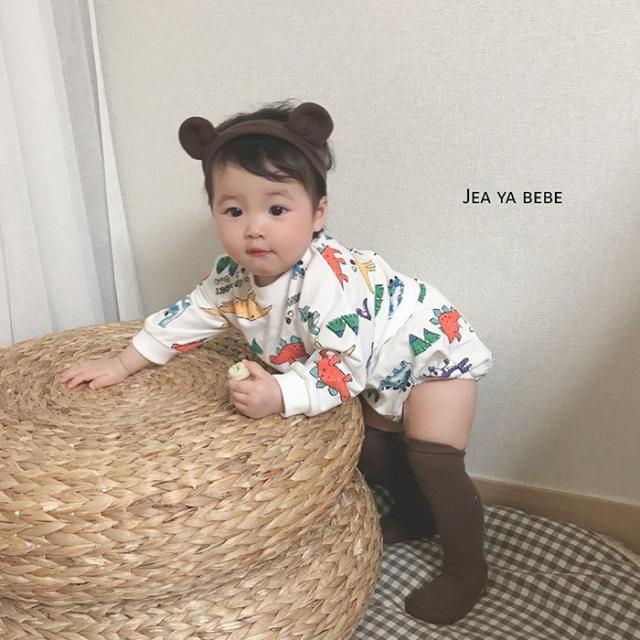 재야앤마이미 공룡세트 베베 베이비 바디수트 우주복