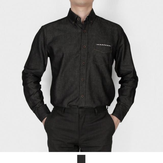 흑청 남자와이셔츠 남방 빅사이즈
