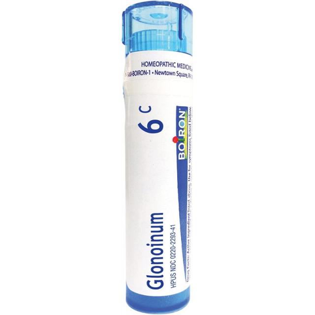 Boiron Glonoinum 6C 80 펠렛 일과성 열감 일사병 및 두통에 대한 동종 요법 의학, 1