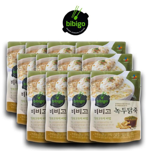 비비고 녹두닭죽 450g, 12개