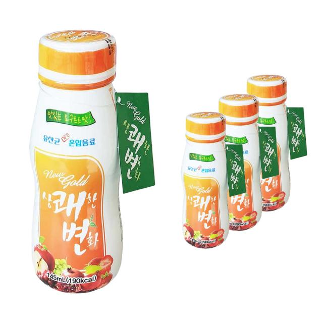 뉴 골드 상쾌한변화 145ml 맛있는 요구르트맛, 4개