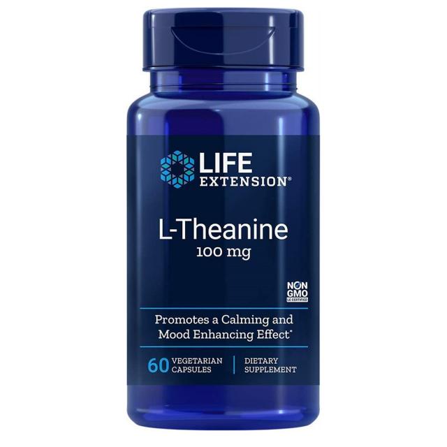 (번들) 라이프 익스텐션 테아닌 100mg 60 베지캡슐 2통 Life Extension L-Theanine