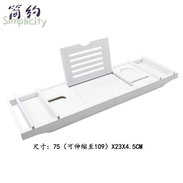 유럽풍 대나무 우드 원목 감성 욕조 샤워 트레이 반신욕 선반 욕조 거치대 밤부 뱀부 BAMBOO 미끄럼 방지 욕조 욕조 거치대 욕실 담금질 선반 다기능 휴대폰 태블릿 와인 홀더, S