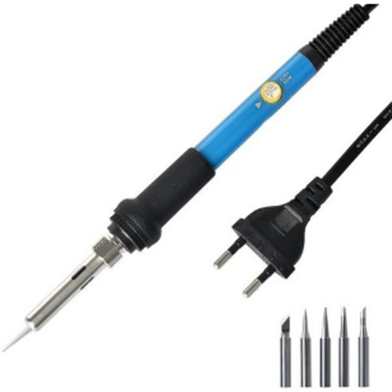 LAONONG 전기 인두 세트 가정용 전자 수리로 온도 조절 전락철 용접 주석 공구 비드99yUtR65, 1개, 806OUGUI