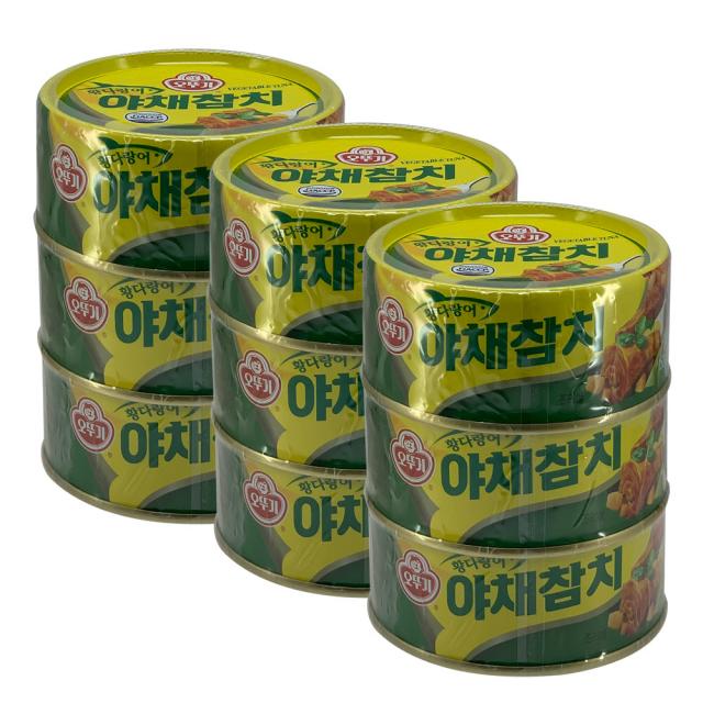 오뚜기 야채참치 (150g*3입) 3개, 단일상품