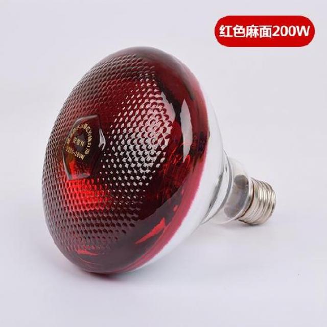 호야네 파충류용램프 두꺼운 목축 방수 어린돼지 등 양돈장 편리한 가정용 토끼 육추 심플 피글렛, 반 레드 두꺼운 마면 200W