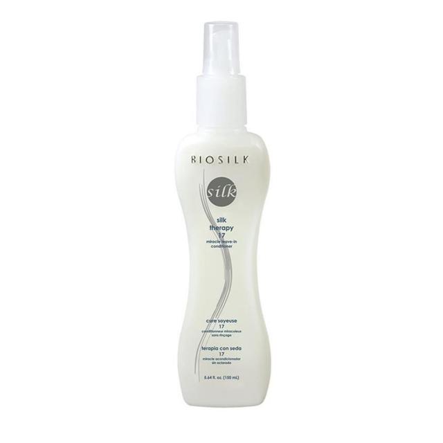 Biosilk 실크 테라피 17 유니섹스 5.64 온스의 컨디셔너에 기적적으로 남음 Silk Therapy Miracle Leave In Conditioner for Unisex Ounce, 단일상품