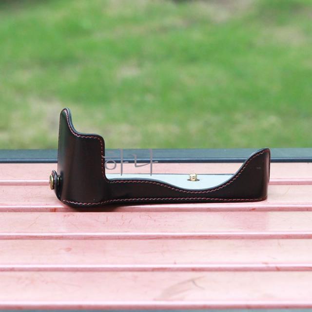 카메라 가방 가죽 케이스 적용 적용하다PanasonicGX85 케이스 LX100m2 받침대 LX10. 그린 S5/GF10 9 GH65, 블랙베이스파나소닉Gh5m2