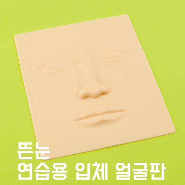 뜬눈 연습용 입체 얼굴판 (반영구 속눈썹연장 피부마사지), 1개