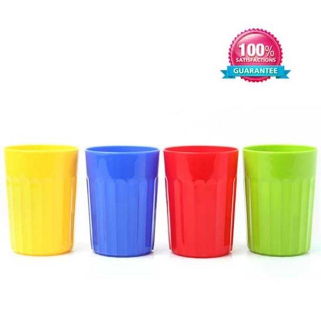 어린이집 유치원 플라스틱 물겁 4p 다회용컵 사무실컵 양치컵 유아용 물컵, 플라스틱컵 4P