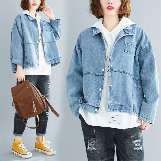 DIPYLON 여성 볼레로 가디건 2020 봄 신상 오버핏 빅 사이즈 루즈핏 상의 통통한 여동생