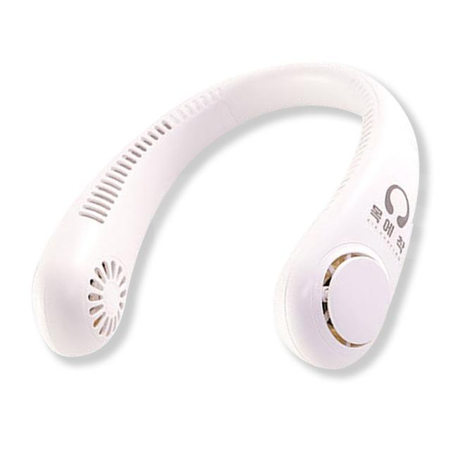 [TV홈쇼핑정품 인포벨] 제트기류방식 목에착 선풍기 에어서핑 넥밴드 서큘레이터 여름 무더위, 화이트+화이트